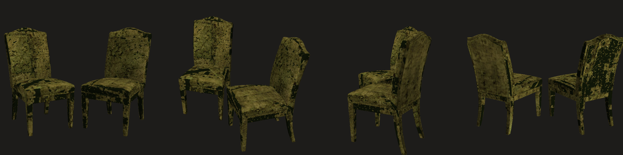 rematerial-from-abo-b07gz37hdh: four views (texture lookups mirrored in v in this session's strips; use the rotatable model for materials)